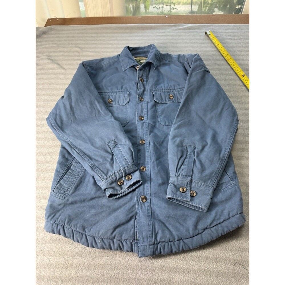 Outdoor Life Men’s Small Blue Sherpa Lined Shirt Jacket